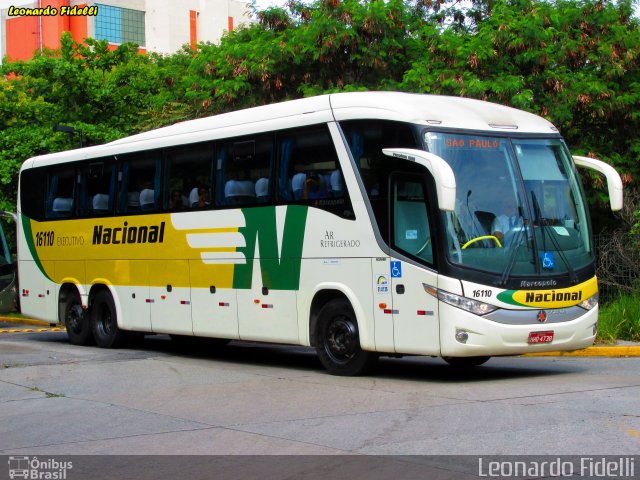 Viação Nacional 16110 na cidade de São Paulo, São Paulo, Brasil, por Leonardo Fidelli. Número da foto: #2509736.