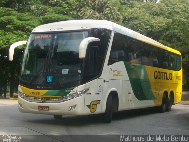 Empresa Gontijo de Transportes 18635 na cidade de São Paulo, São Paulo, Brasil, por Matheus de Melo Bento. Número da foto: #2509586.