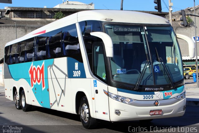 Auto Viação 1001 3009 na cidade de Rio de Janeiro, Rio de Janeiro, Brasil, por Carlos Eduardo Lopes. Número da foto: #2527277.