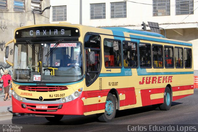 Auto Viação Jurema RJ 120.007 na cidade de Rio de Janeiro, Rio de Janeiro, Brasil, por Carlos Eduardo Lopes. Número da foto: #2527355.