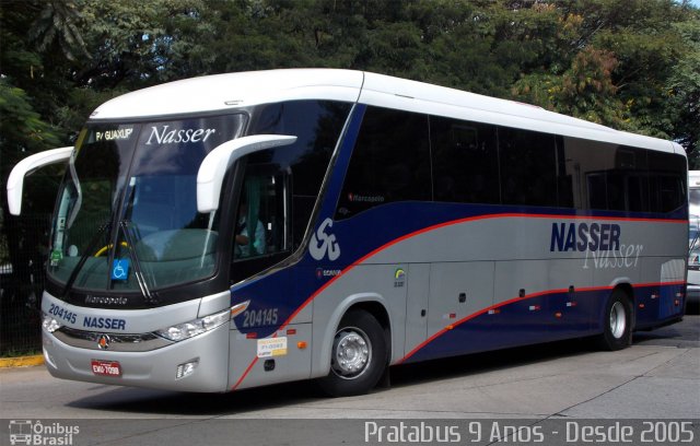 Viação Nasser 204145 na cidade de São Paulo, São Paulo, Brasil, por Cristiano Soares da Silva. Número da foto: #2527291.