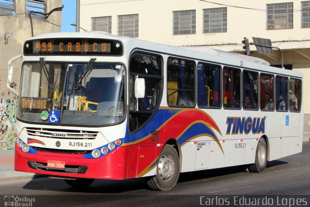 Transportadora Tinguá RJ 156.211 na cidade de Rio de Janeiro, Rio de Janeiro, Brasil, por Carlos Eduardo Lopes. Número da foto: #2527317.