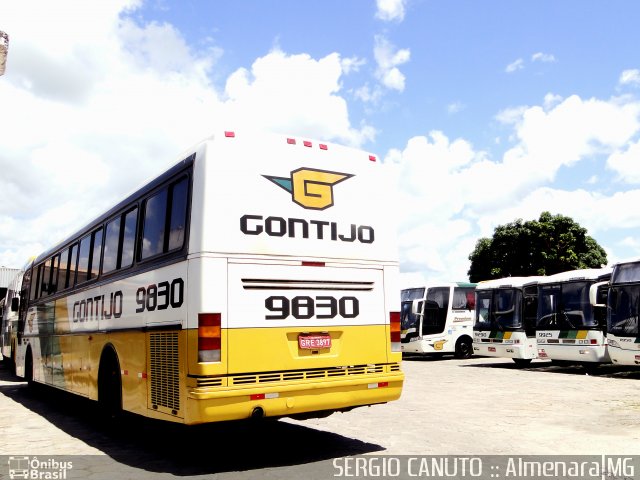 Empresa Gontijo de Transportes 9830 na cidade de Almenara, Minas Gerais, Brasil, por Sérgio Augusto Braga Canuto. ID da foto: 2527980.