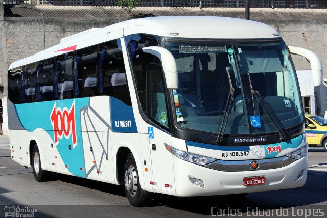 Auto Viação 1001 RJ 108.547 na cidade de Rio de Janeiro, Rio de Janeiro, Brasil, por Carlos Eduardo Lopes. Número da foto: #2527262.