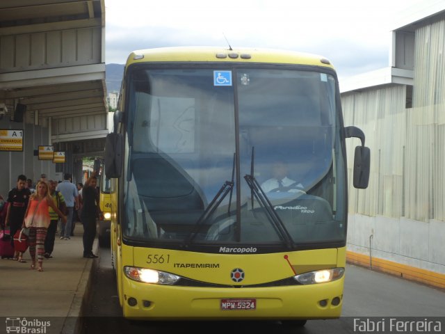 Viação Itapemirim 5561 na cidade de Belo Horizonte, Minas Gerais, Brasil, por Fabri Ferreira. ID da foto: 2526729.