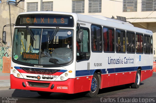 Empresa de Transportes Limousine Carioca RJ 129.090 na cidade de Rio de Janeiro, Rio de Janeiro, Brasil, por Carlos Eduardo Lopes. Número da foto: #2527349.