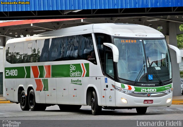 Cia. São Geraldo de Viação 21480 na cidade de Resende, Rio de Janeiro, Brasil, por Leonardo Fidelli. Número da foto: #2526171.