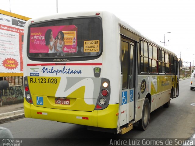 Viação Nilopolitana RJ 123.028 na cidade de Nova Iguaçu, Rio de Janeiro, Brasil, por André Luiz Gomes de Souza. ID da foto: 2526793.