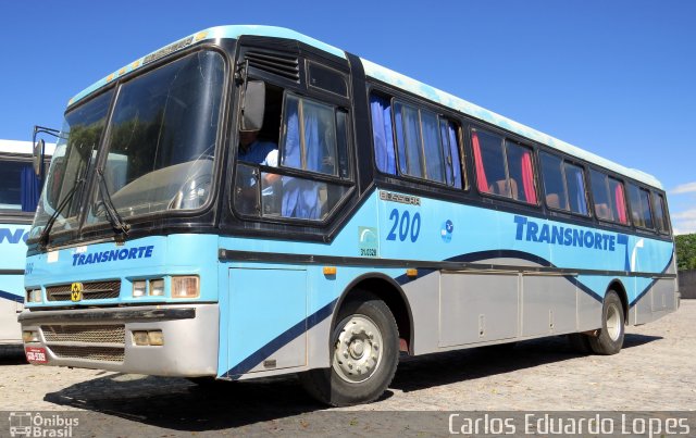 Transnorte - Transporte e Turismo Norte de Minas 200 na cidade de Montes Claros, Minas Gerais, Brasil, por Carlos Eduardo Lopes. ID da foto: 2528574.