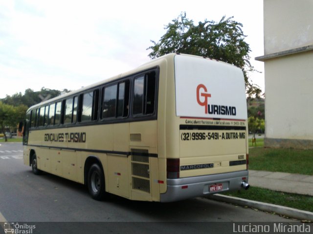 Viação Gonçalves Turismo 1087 na cidade de Viçosa, Minas Gerais, Brasil, por Luciano Miranda. ID da foto: 2528371.