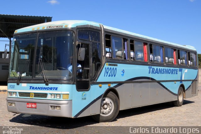 Transnorte - Transporte e Turismo Norte de Minas 19200 na cidade de Montes Claros, Minas Gerais, Brasil, por Carlos Eduardo Lopes. ID da foto: 2528577.