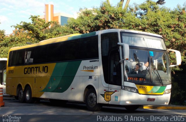 Empresa Gontijo de Transportes 11710 na cidade de São Paulo, São Paulo, Brasil, por Cristiano Soares da Silva. ID da foto: 2530814.