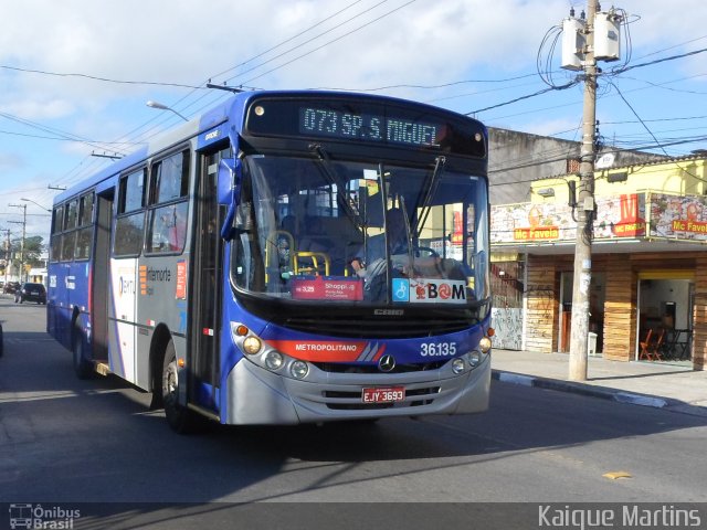 Vipol Transportes Rodoviários - TIPBUS - Transportes Intermunicipal 36.135 na cidade de São Paulo, São Paulo, Brasil, por Kaique Martins. ID da foto: 2530622.