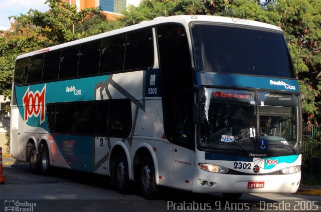 Auto Viação 1001 2302 na cidade de São Paulo, São Paulo, Brasil, por Cristiano Soares da Silva. ID da foto: 2530831.