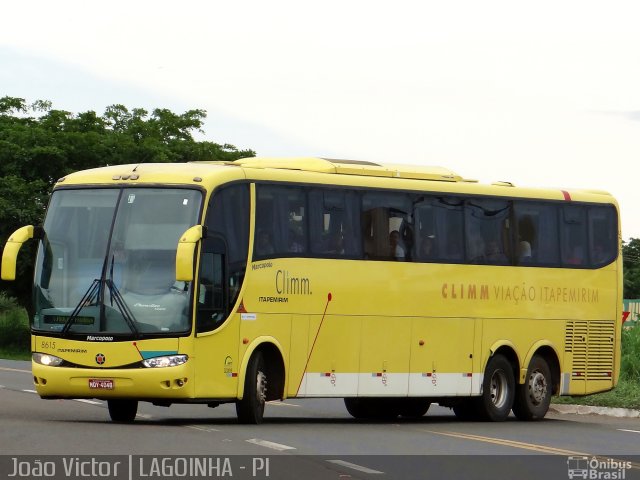 Viação Itapemirim 8615 na cidade de Lagoinha do Piauí, Piauí, Brasil, por João Victor. Número da foto: #2531370.