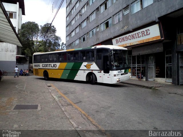 Empresa Gontijo de Transportes 11005 na cidade de Ipatinga, Minas Gerais, Brasil, por Rodrigo Barraza. ID da foto: 2533233.