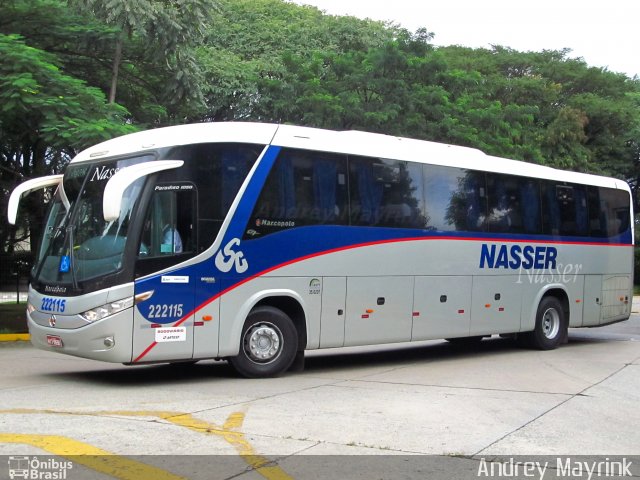 Viação Nasser 222115 na cidade de São Paulo, São Paulo, Brasil, por Andrey Gustavo. ID da foto: 2532290.