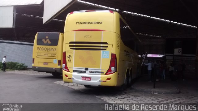 Viação Itapemirim 60521 na cidade de Vitória, Espírito Santo, Brasil, por Rafaella de Resende Marques. Número da foto: #2531814.