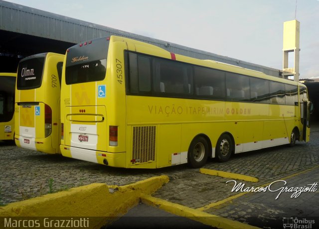 Viação Itapemirim 45307 na cidade de Belo Horizonte, Minas Gerais, Brasil, por Marcos Grazziotti. Número da foto: #2532485.