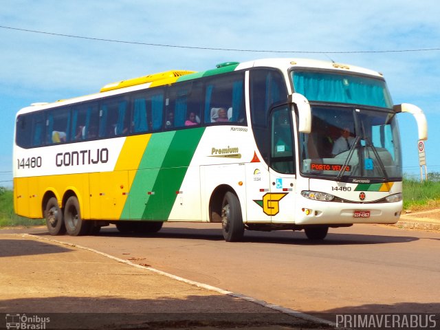 Empresa Gontijo de Transportes 14480 na cidade de Rondonópolis, Mato Grosso, Brasil, por Alexandre Rodrigo. Número da foto: #2531870.