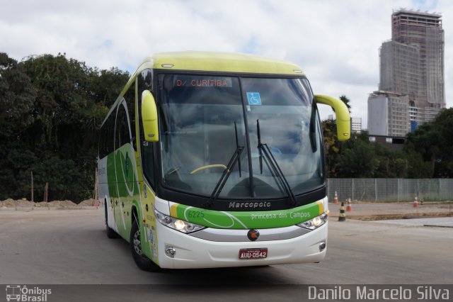 Expresso Princesa dos Campos 6225 na cidade de Curitiba, Paraná, Brasil, por Danilo Marcelo Silva. ID da foto: 2532718.