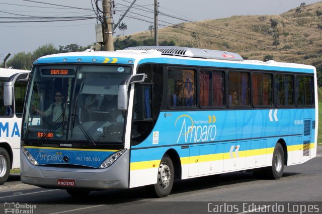 Viação Nossa Senhora do Amparo RJ 186.160 na cidade de Niterói, Rio de Janeiro, Brasil, por Carlos Eduardo Lopes. Número da foto: #2533612.