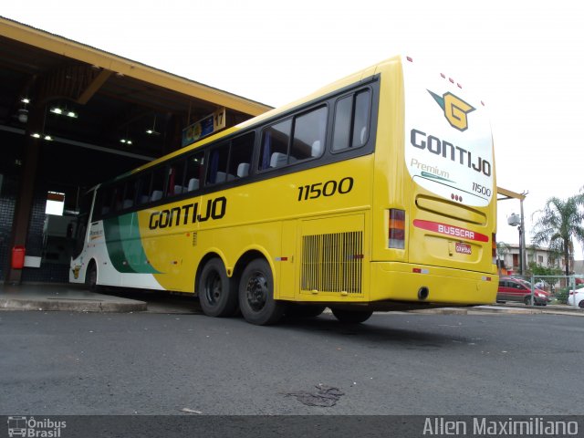 Empresa Gontijo de Transportes 11500 na cidade de Uberaba, Minas Gerais, Brasil, por Allen Maximiliano. Número da foto: #2533604.