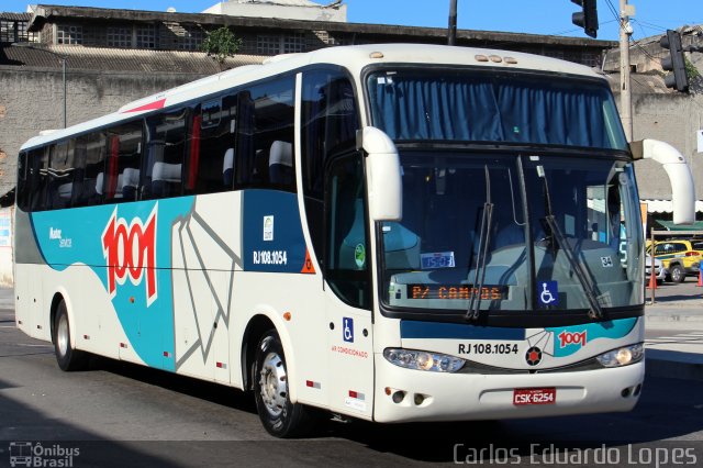 Auto Viação 1001 RJ 108.1054 na cidade de Rio de Janeiro, Rio de Janeiro, Brasil, por Carlos Eduardo Lopes. ID da foto: 2533433.