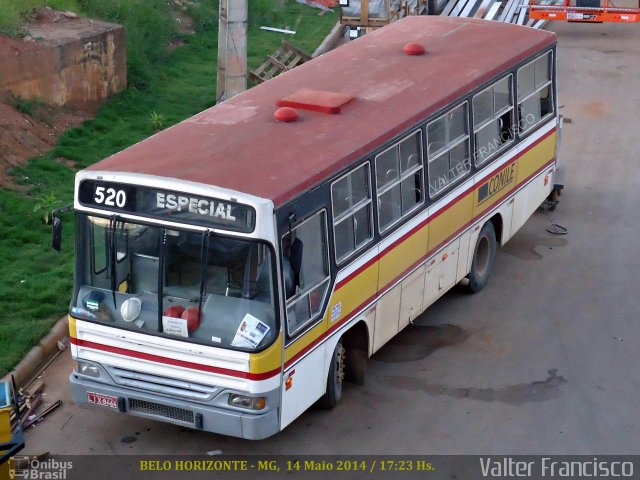 Ônibus Particulares 520 na cidade de Belo Horizonte, Minas Gerais, Brasil, por Valter Francisco. Número da foto: #2534794.