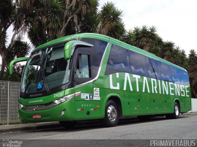 Auto Viação Catarinense 3425 na cidade de Curitiba, Paraná, Brasil, por Alexandre Rodrigo. ID da foto: 2535797.