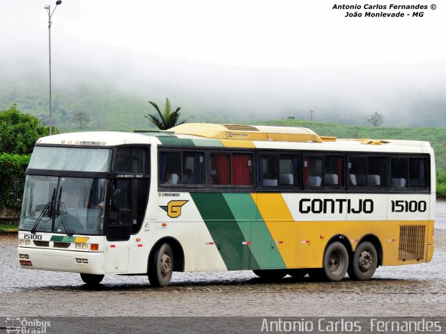 Empresa Gontijo de Transportes 15100 na cidade de João Monlevade, Minas Gerais, Brasil, por Antonio Carlos Fernandes. ID da foto: 2534954.