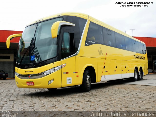 Viação Itapemirim 60671 na cidade de João Monlevade, Minas Gerais, Brasil, por Antonio Carlos Fernandes. Número da foto: #2534958.