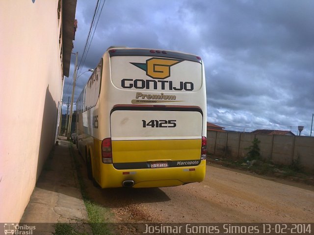 Empresa Gontijo de Transportes 14125 na cidade de Minas Novas, Minas Gerais, Brasil, por Josimar Gomes Simoes. Número da foto: #2537051.