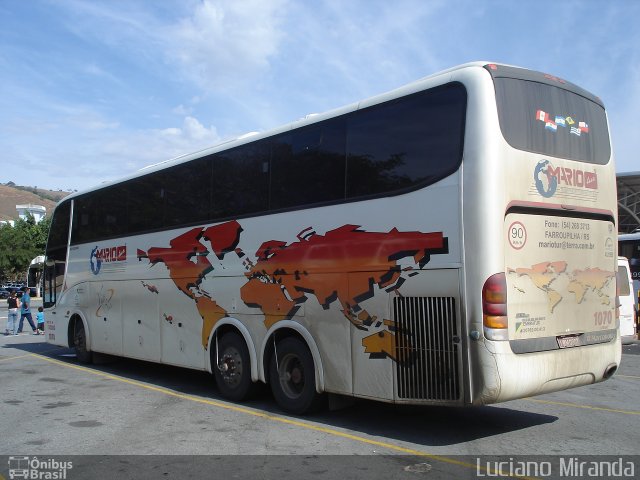 Mariotur Transporte e Turismo Ltda. 1070 na cidade de Aparecida, São Paulo, Brasil, por Luciano Miranda. Número da foto: #2537170.