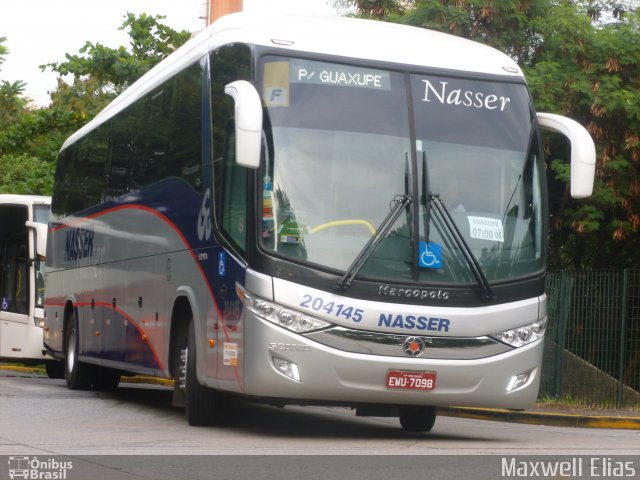 Viação Nasser 204145 na cidade de São Paulo, São Paulo, Brasil, por Maxwell Elias. Número da foto: #2536486.