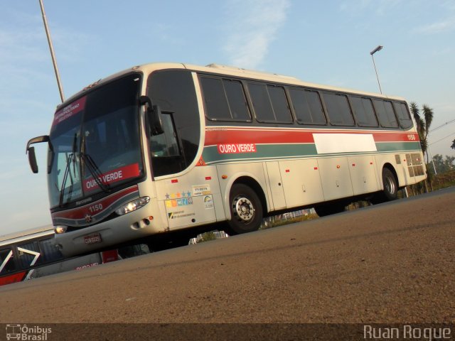 Auto Viação Ouro Verde 1150 na cidade de Americana, São Paulo, Brasil, por Ruan Roque. Número da foto: #2536781.