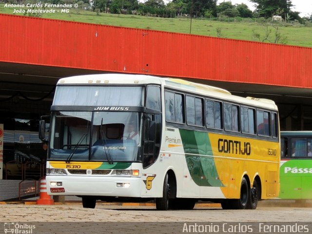 Empresa Gontijo de Transportes 15310 na cidade de João Monlevade, Minas Gerais, Brasil, por Antonio Carlos Fernandes. ID da foto: 2537396.