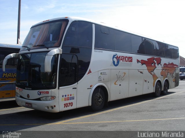 Mariotur Transporte e Turismo Ltda. 1070 na cidade de Aparecida, São Paulo, Brasil, por Luciano Miranda. Número da foto: #2537173.