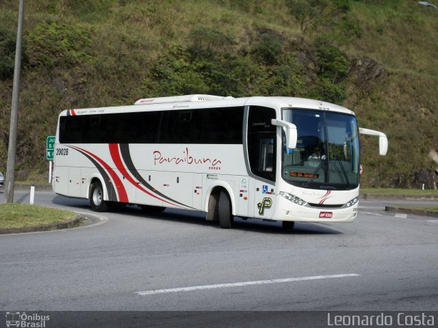 Paraibuna Transportes 20028 na cidade de Petrópolis, Rio de Janeiro, Brasil, por Leonardo Costa. Número da foto: #2536936.