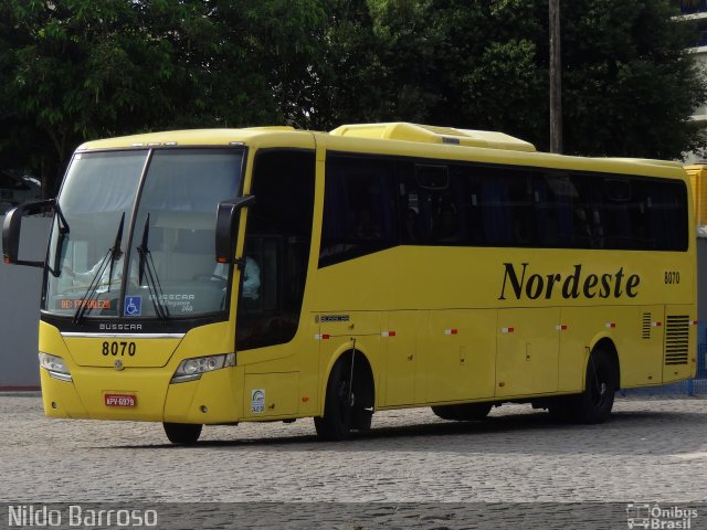 Viação Nordeste 8070 na cidade de Fortaleza, Ceará, Brasil, por Nildo Barroso. ID da foto: 2536438.