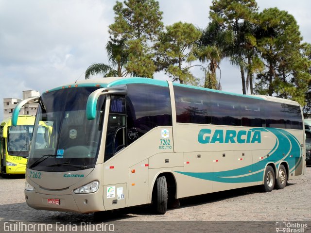 Viação Garcia 7262 na cidade de Curitiba, Paraná, Brasil, por Guilherme Faria Ribeiro. ID da foto: 2537518.