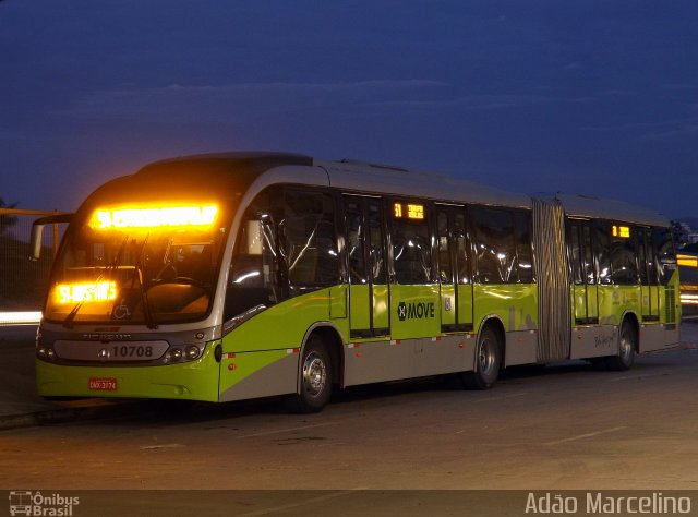 Pampulha Transportes > Plena Transportes 10708 na cidade de Belo Horizonte, Minas Gerais, Brasil, por Adão Raimundo Marcelino. ID da foto: 2539389.