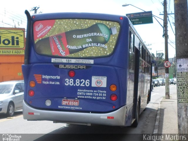 Viação Atual 38.826 na cidade de Guarulhos, São Paulo, Brasil, por Kaique Martins. Número da foto: #2541082.