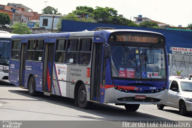 Viação Osasco 21.815 na cidade de Carapicuíba, São Paulo, Brasil, por Ricardo Luiz. Número da foto: #2540730.