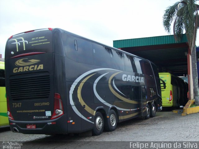Viação Garcia 7347 na cidade de Curitiba, Paraná, Brasil, por Felipe Aquino da Silva. Número da foto: #2540860.
