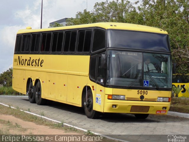 Viação Nordeste 5090 na cidade de Campina Grande, Paraíba, Brasil, por Felipe Pessoa de Albuquerque. Número da foto: #2540915.