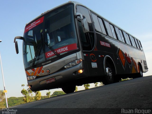 Auto Viação Ouro Verde 51046 na cidade de Americana, São Paulo, Brasil, por Ruan Roque. ID da foto: 2540150.