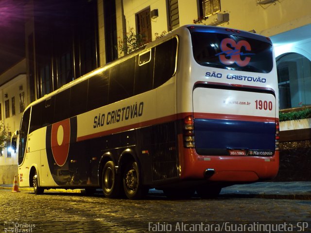 Viação São Cristóvão 1900 na cidade de São Lourenço, Minas Gerais, Brasil, por Fabio Alcantara. Número da foto: #2540391.