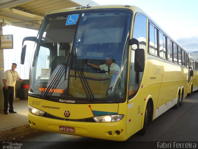 Viação Itapemirim 8107 na cidade de Belo Horizonte, Minas Gerais, Brasil, por Fabri Ferreira. ID da foto: 2540483.