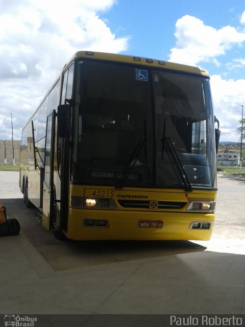 Viação Itapemirim 45215 na cidade de Caruaru, Pernambuco, Brasil, por Paulo Roberto Venancio da Silva. ID da foto: 2542380.